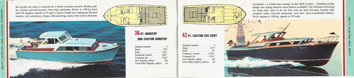 Chris Craft 1961 Sea Skiff Mini Brochure