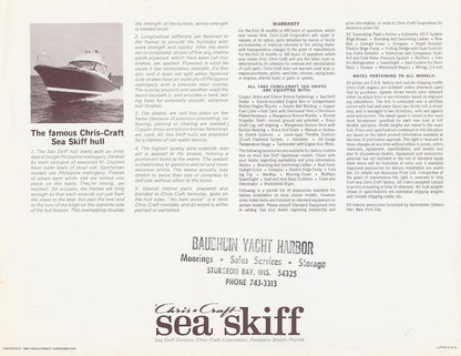 Chris Craft 1965 Sea Skiff Brochure