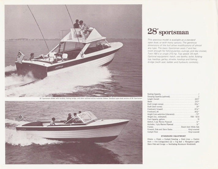 Chris Craft 1965 Sea Skiff Brochure