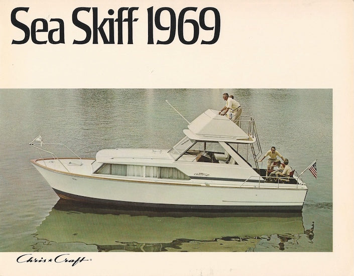 Chris Craft 1969 Sea Skiff Folder Brochure