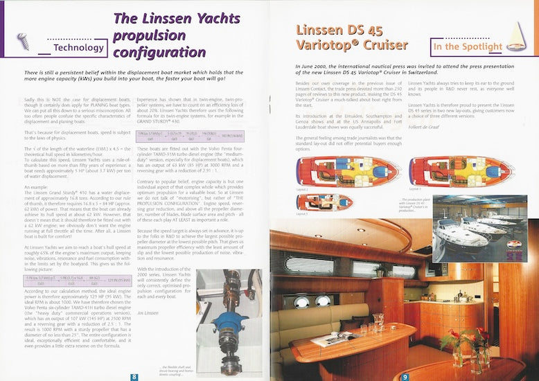 Linssen Contact Newsletter - Volume 14