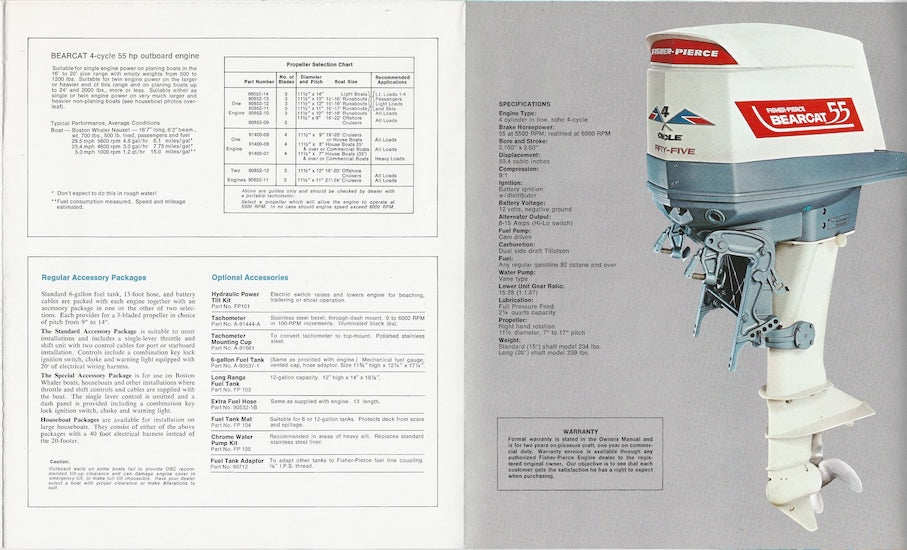 Fisher Pierce Bearcat 55 Outboard Brochure