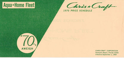 Chris Craft 1970 Aqua Home Price List