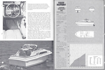 Carver 2687 Monterey Trailer Boats Magazine Reprint Brochure