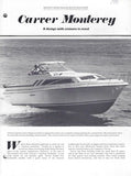 Carver 2687 Monterey Trailer Boats Magazine Reprint Brochure