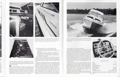 Carver 2687 Monterey Lakeland Boating Magazine Reprint Brochure