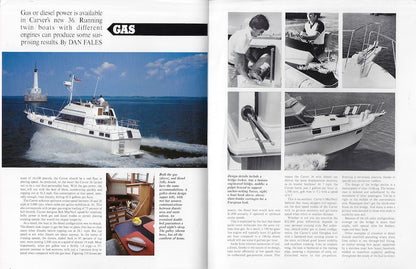 Carver 36 Aft Cabin Motorboating & Sailing Magazine Reprint Brochure