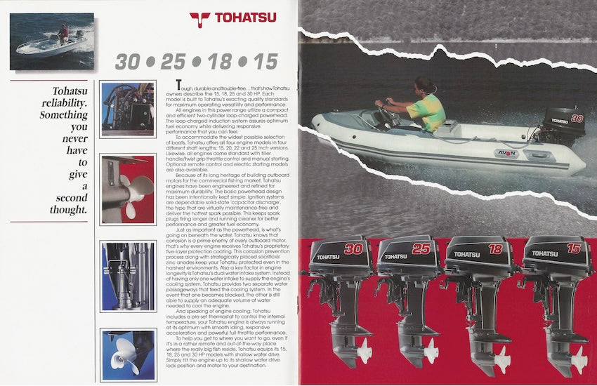 Tohatsu 1991 Outboard Brochure
