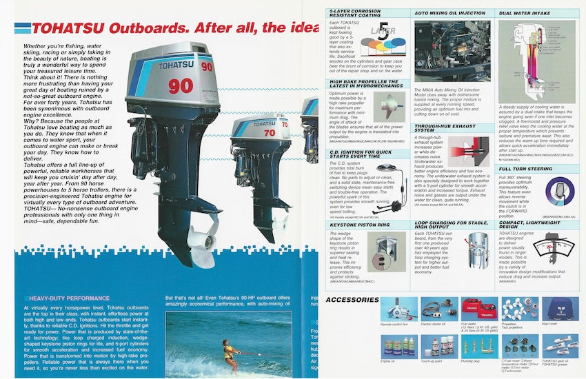Tohatsu 1980s Outboard Brochure