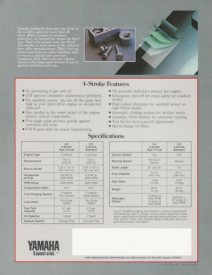 Yamaha 4 Stroke Outboard Brochure