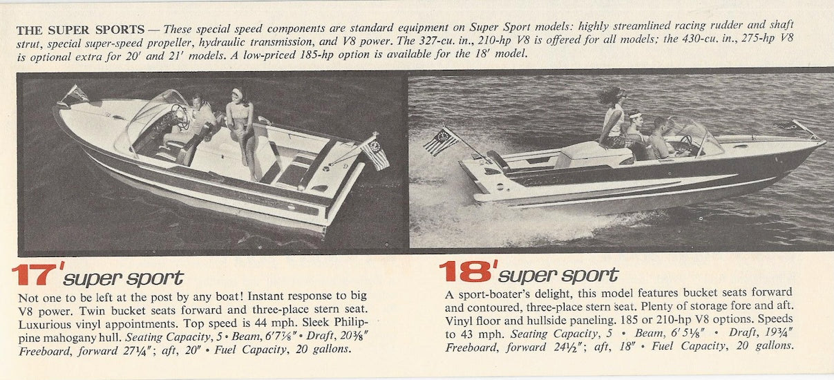 Chris Craft 1965 Constellation Mini Brochure