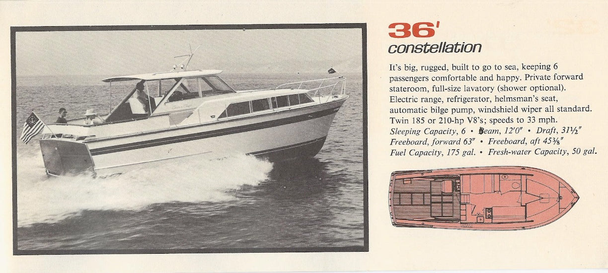 Chris Craft 1965 Constellation Mini Brochure