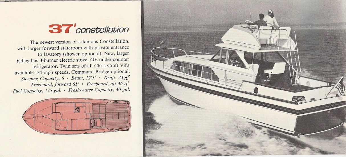 Chris Craft 1965 Constellation Mini Brochure