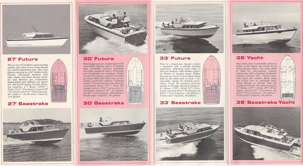 Chris Craft 1965 Cavalier Mini Brochure