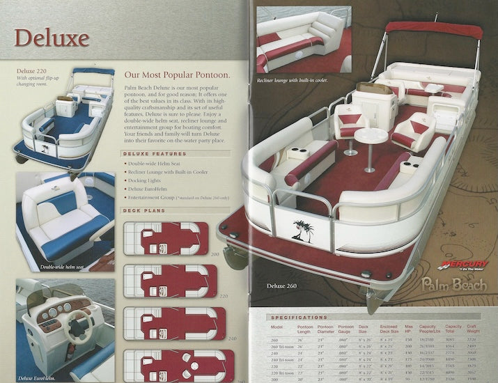 Palm Beach 2002 Pontoon Brochure