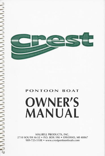 Crest Owners Manual