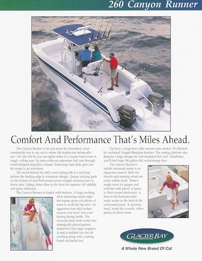 Glacier Bay 260 Canyon Runner Brochure