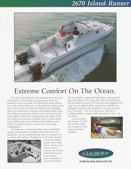 Glacier Bay 2670 Island Runner Brochure