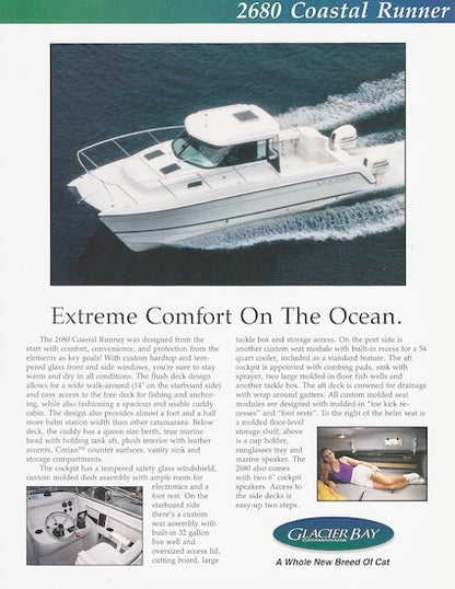 Glacier Bay 2680 Coastal Runner Brochure