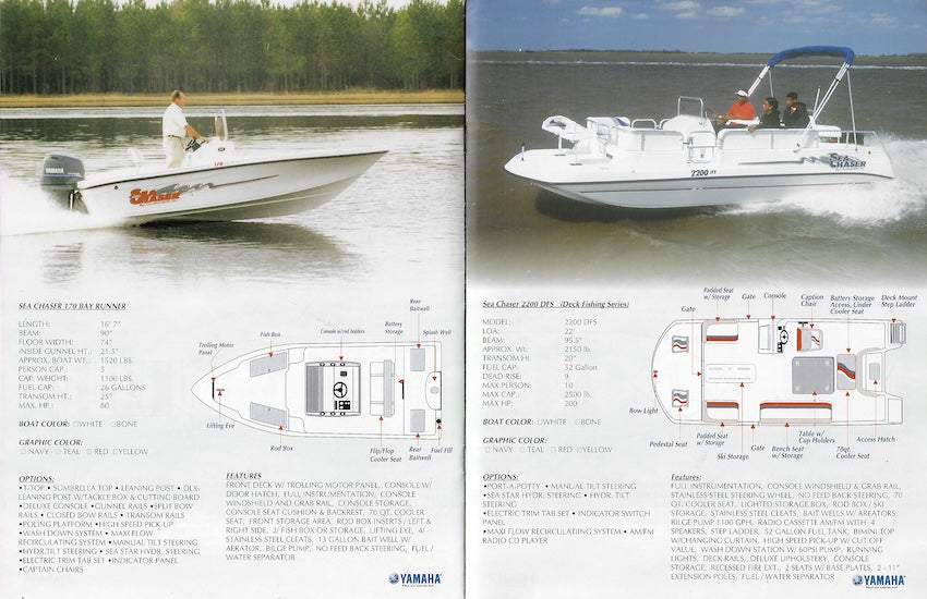 Carolina Skiff 2002 Sea Chaser Brochure