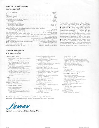 Lyman 30 Brochure