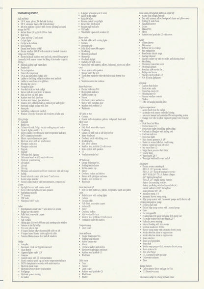Ferretti 620 Specification Brochure