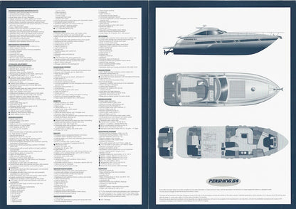 Pershing 54 USA Specification Brochure
