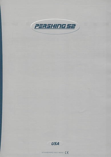 Pershing 52 USA Specification Brochure