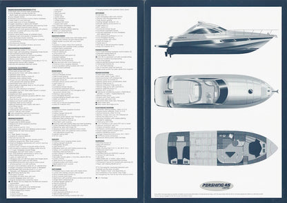 Pershing 45 Limited USA Specification Brochure