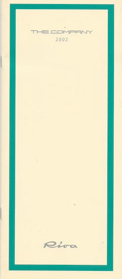 Riva 2002 Brochure