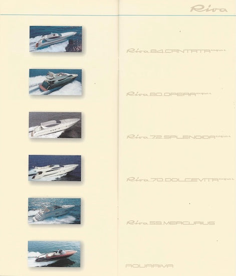 Riva 2002 Brochure