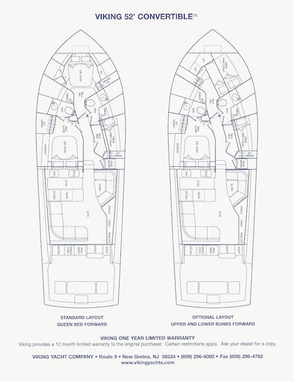 Viking 52 Convertible Specification Brochure