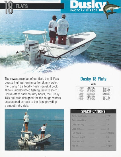Dusky 18 Flats Specification Brochure