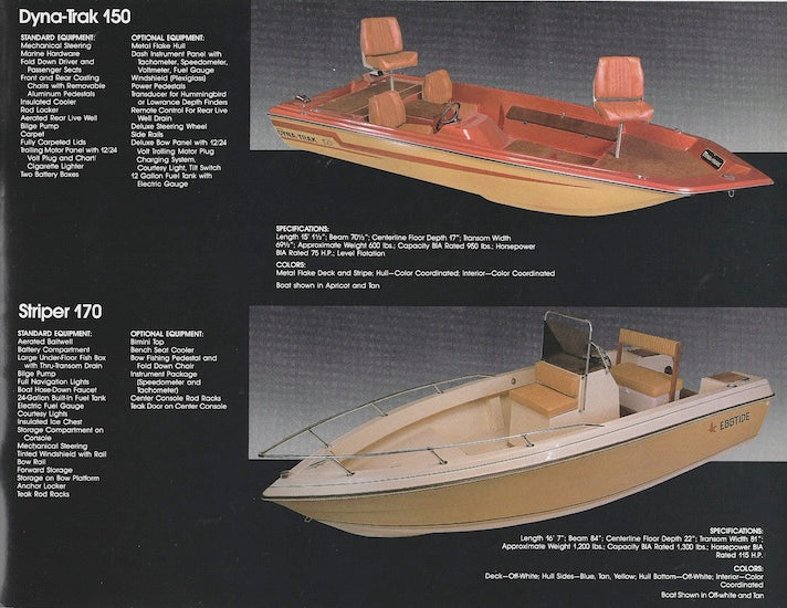 Ebbtide / Dyna-Trak 1983 Brochure