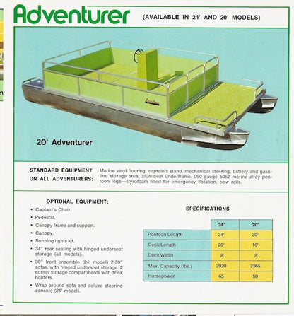 Landau 1976 Pontoon Brochure