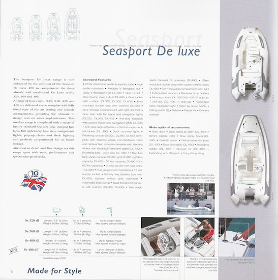 Avon 2002 Boats Brochure
