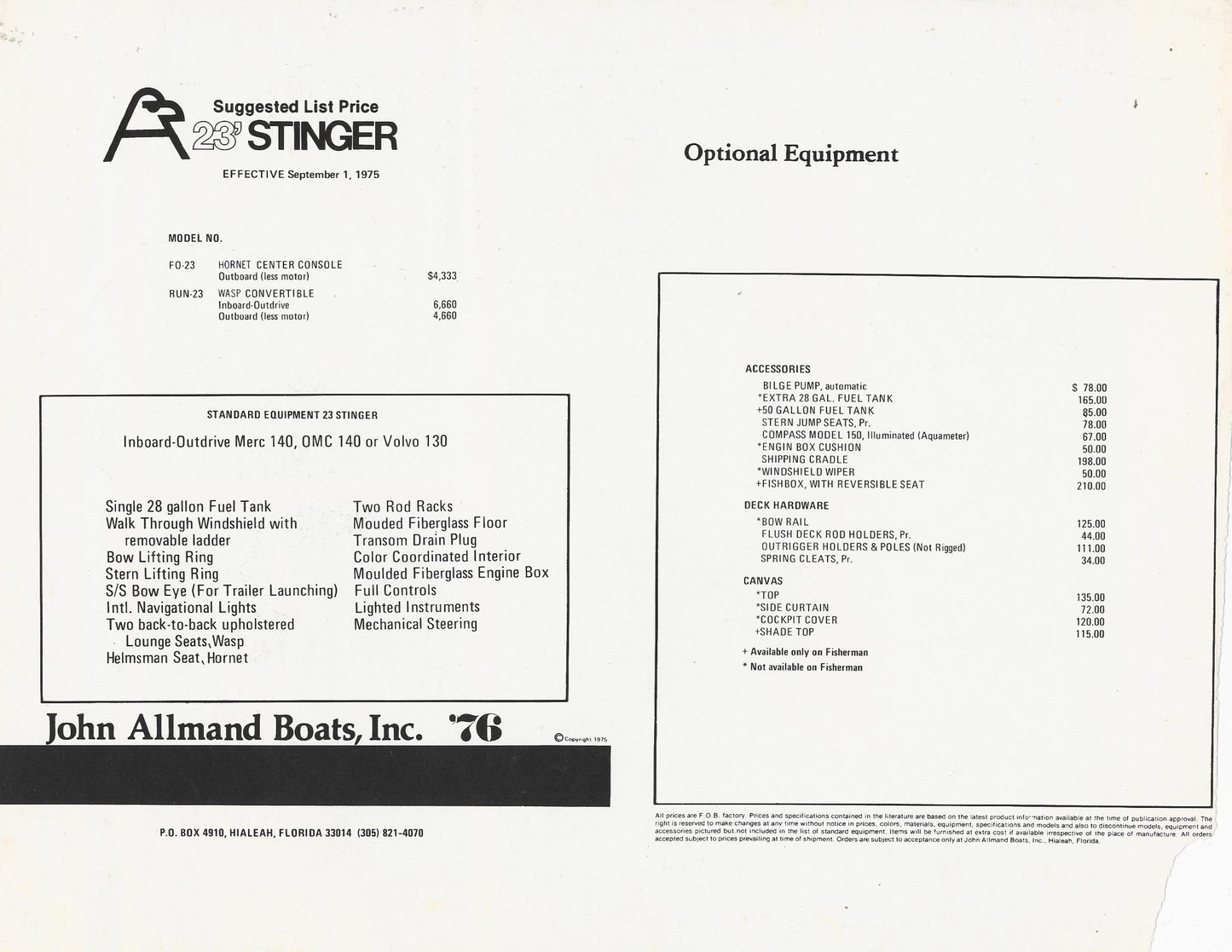 Allmand 23 Stinger Brochure