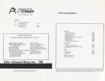 Allmand 23 Stinger Brochure