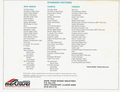 Mark Twain 1987 Brochure