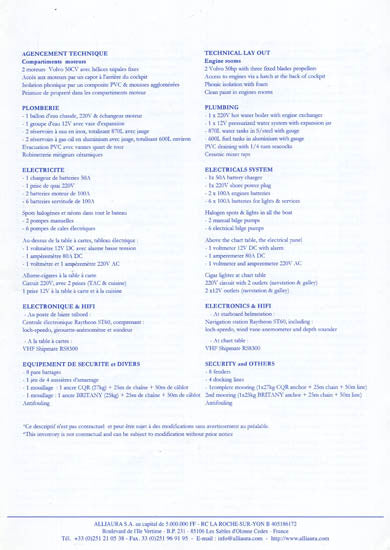 Privilege 51 A la Carte Specification Brochure