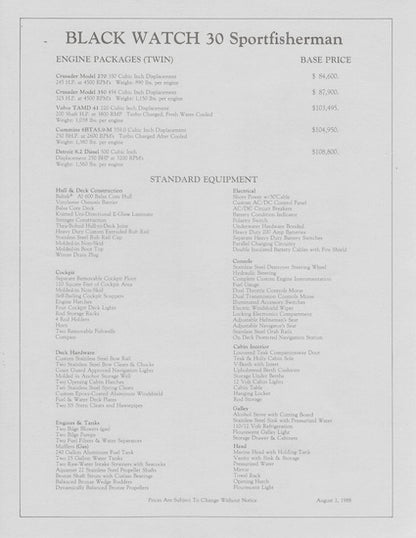 Black Watch 30 Brochure