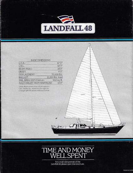 C&C Landfall 48 Brochure Poster