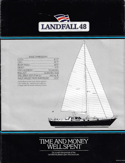 C&C Landfall 48 Brochure Poster