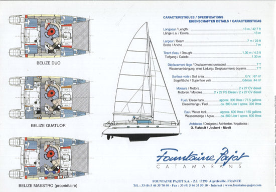 Fountaine Pajot Belize 43 Brochure