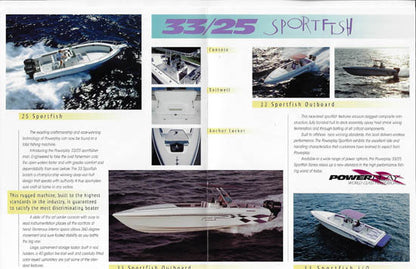 Powerplay 25 / 33 Sport Fish Brochure