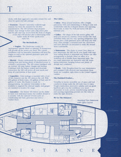 Hunter 460 Specification Brochure