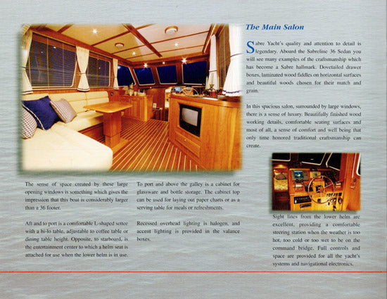 Sabreline 36 Sedan Brochure