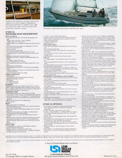 O'Day 31 Brochure