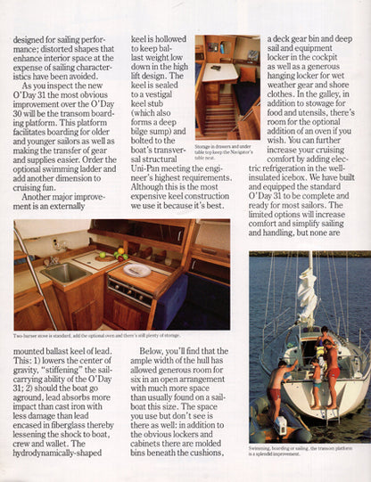 O'Day 31 Brochure