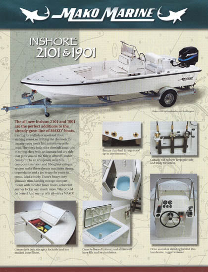 Mako Inshore 2101 & 1901 Brochure